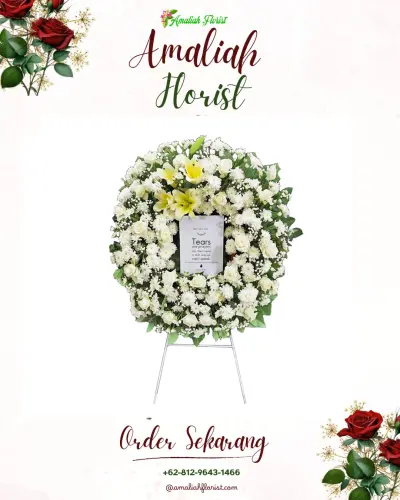 Krans Bunga Duka Cita di Lemahayu